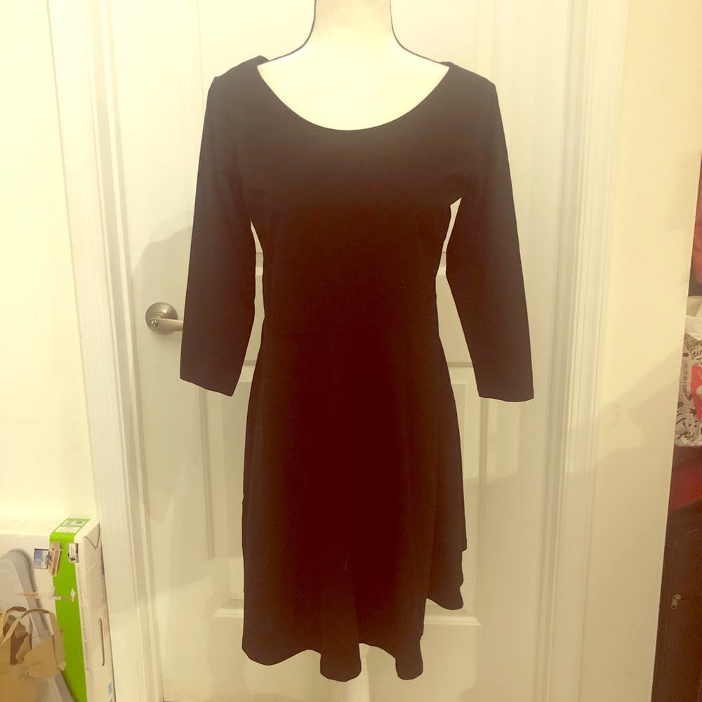 NWT H&M Cotton Black A-line Dress